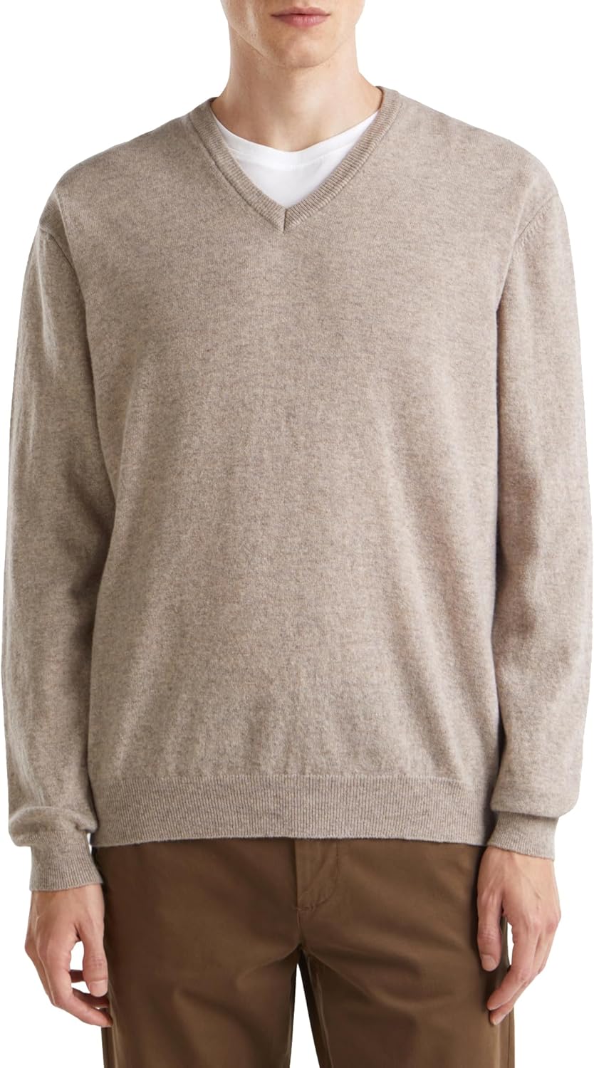 United Colors of Benetton Herren Pullover, Taupe 530