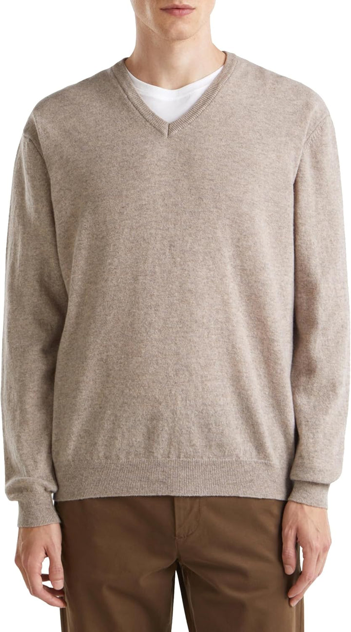United Colors of Benetton Herren Pullover, Taupe 530