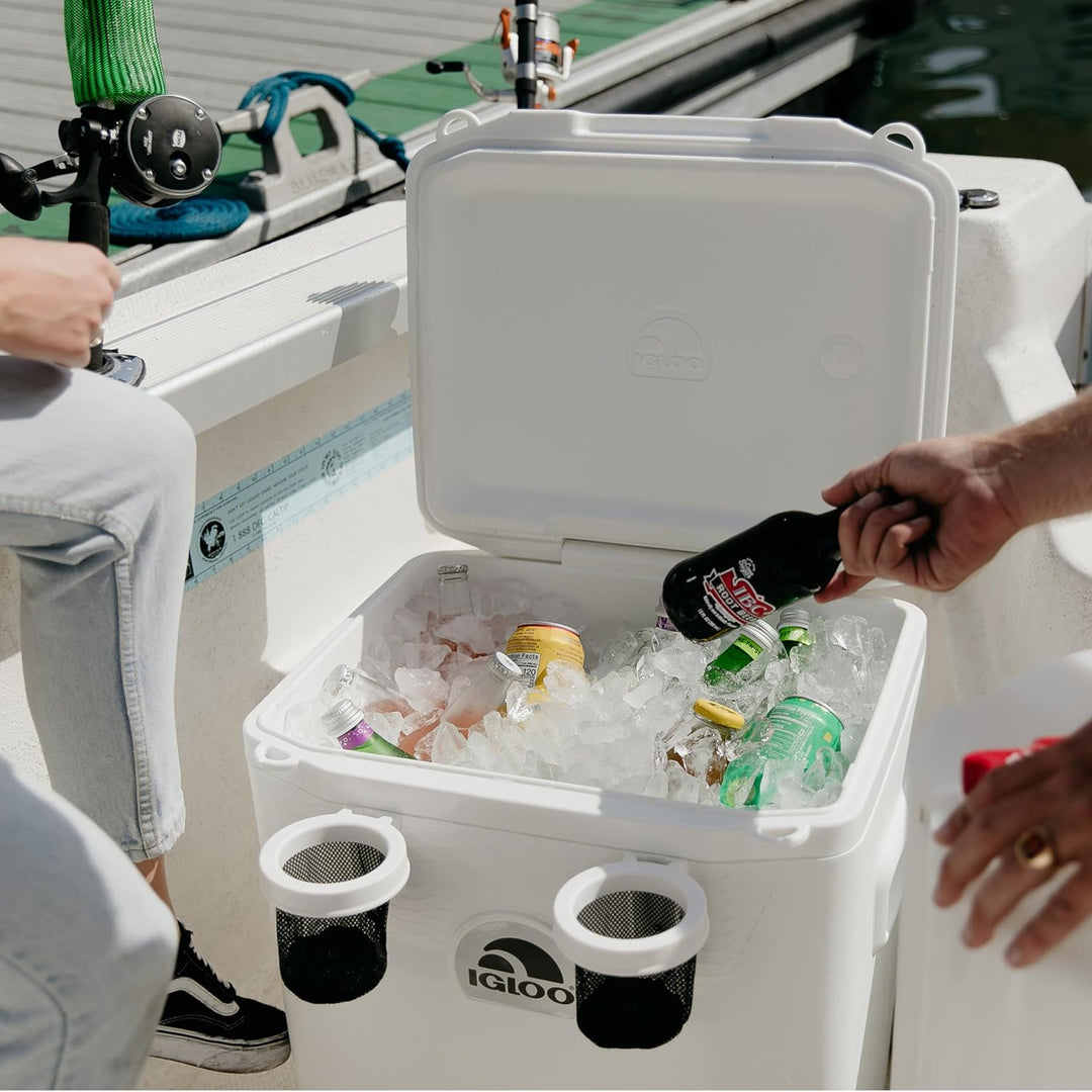 Igloo Marine Quantum Kühlbox auf Rädern, 49 Liter, Weiss