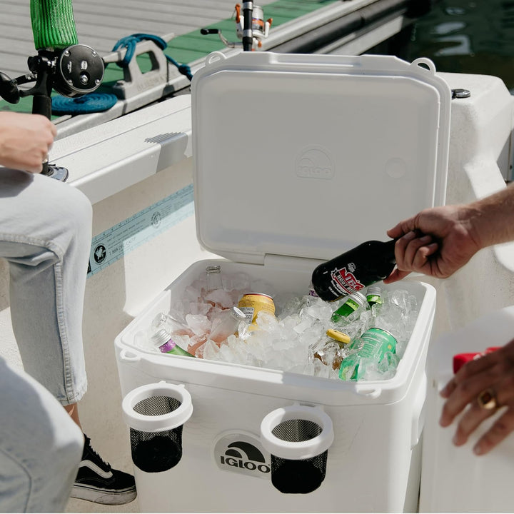 Igloo Marine Quantum Kühlbox auf Rädern, 49 Liter, Weiss