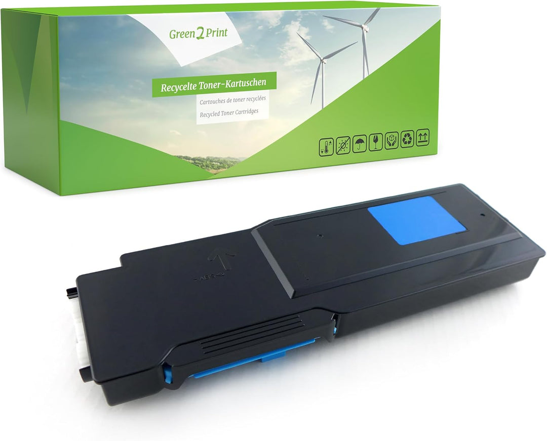 Green2Print Toner Cyan 9000 Seiten ersetzt Dell 593-11122, FMRYP passend für Dell C3760N, C3760DN, C