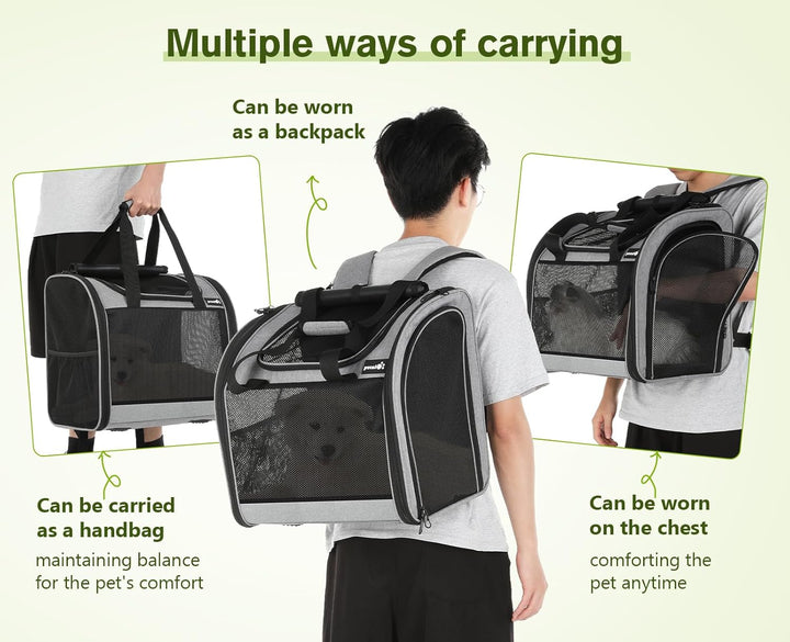pecute Rucksack Katzen & Hunde, Katzentrage, Haustier Handtasche und Rucksack, Haustiertrage mit bel