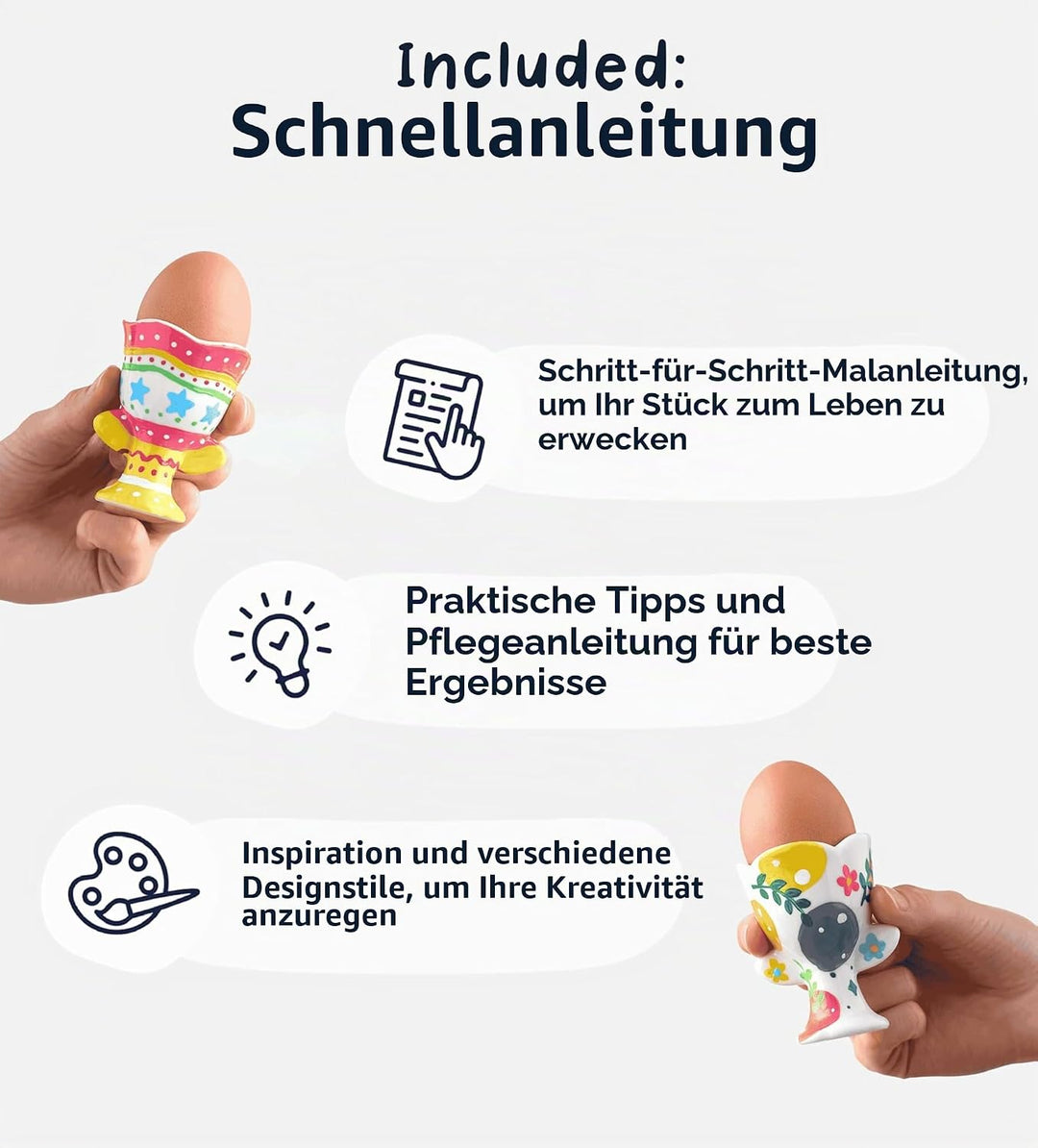 Pott'd Paintables Keramik-Bemalen-Set mit Tassen zum Bemalen für Erwachsene, Set enthält Tassen, Far