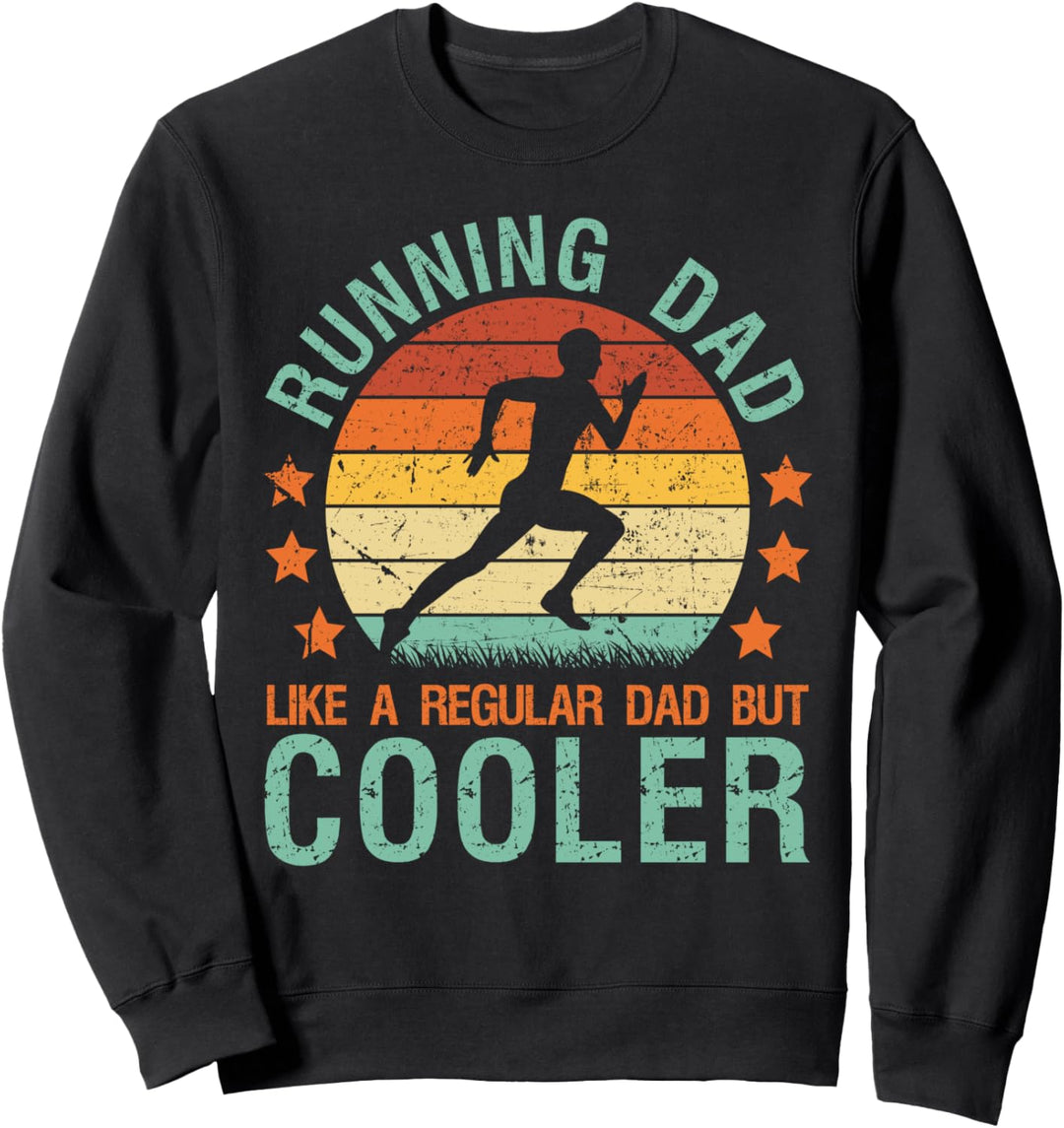 Laufender Papa Lustiges Marathon Läufer Jogger Sportler Sweatshirt