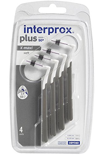 Interprox Plus X-maxi Interdentalbürsten, grau (3 x 4 Stück) Grau, Weiss 4 stück (3er Pack), Grau, W