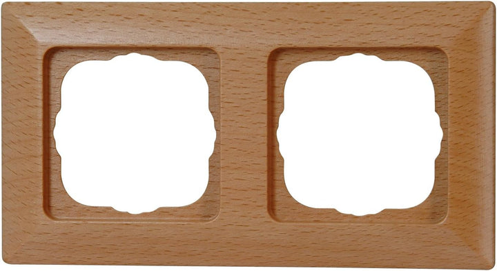 Kopp 618631089 Milano Buche Universalschalter & Abdeckrahmen 2-Fach Milano buche Echtholz Buche Bund
