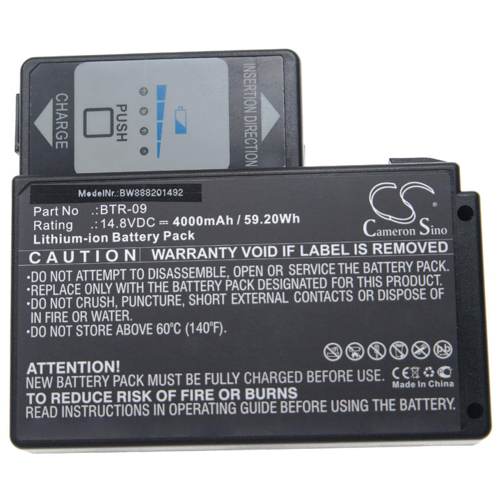 vhbw Akku Ersatz für Fujikura BTR-09 für Spleissgerät (4000mAh, 14,8V, Li-Ion)