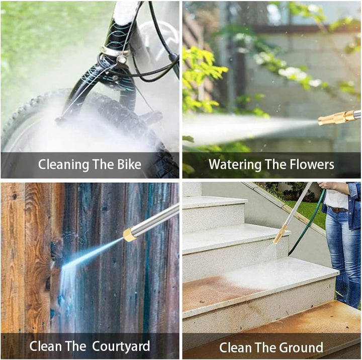 Jet Hochdruck-Hochdruckreiniger, Tragbare Hydrojet Hochdruckreiniger Gartenschlauch Ende, Glasfenste