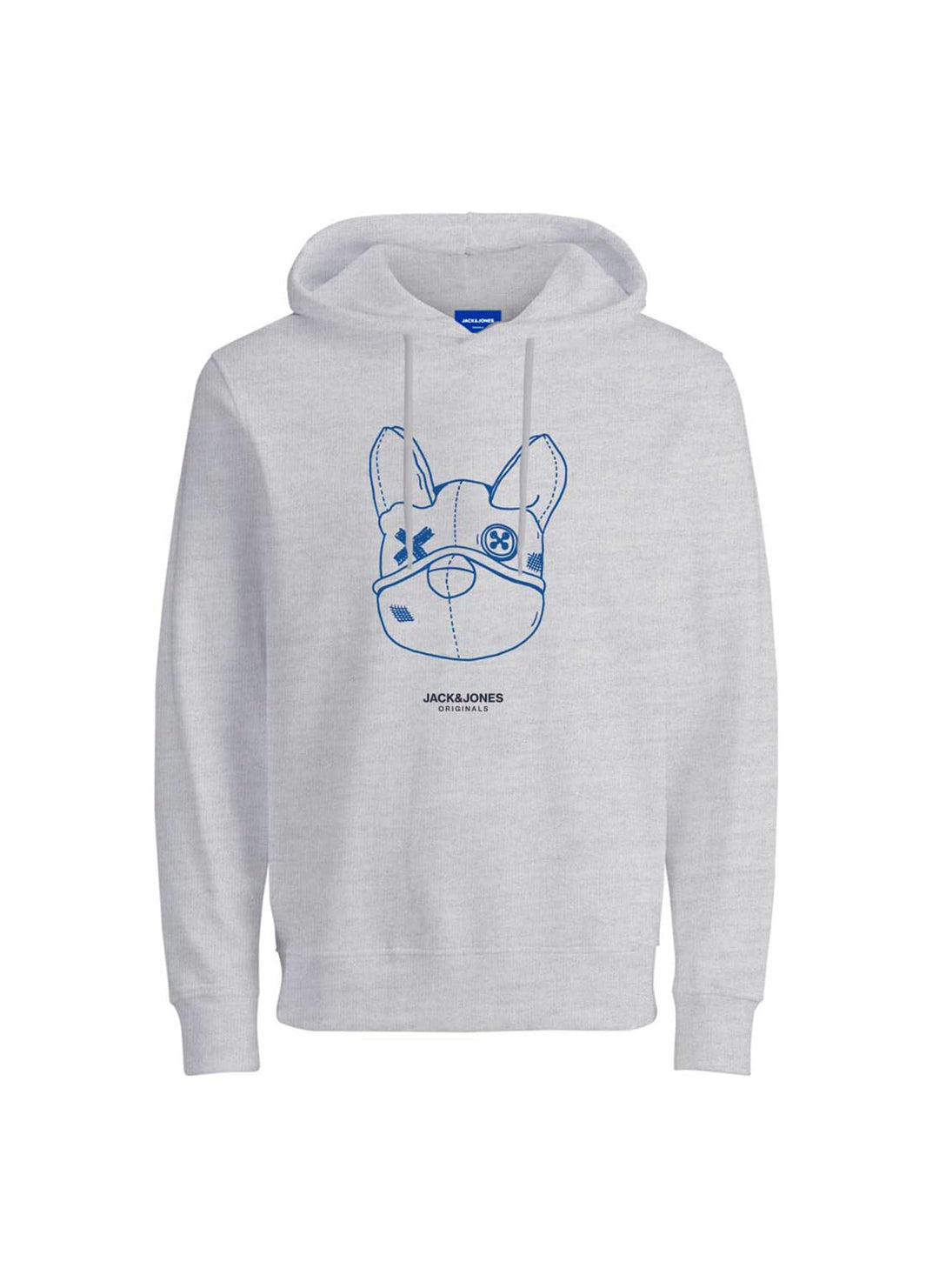 JACK & JONES Herren Jorpal Sweat Hood FST Kapuzenpullover S Light Grey Melange, S Light Grey Melange