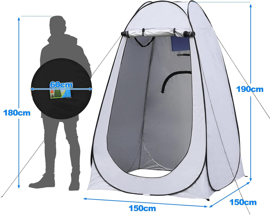 TUKAILAI Camping Toilettenzelt Duschzelt Pop Up Umkleidezelt Privatsphäre Toilette Umkleidekabine La