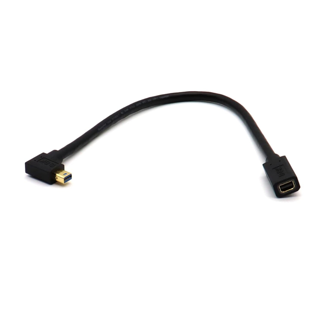 8K60hz Mini DisplayPort Buchse auf Mini DP Stecker Kabel, 90 Winkel rechts Mini Displayport 1,4 V au