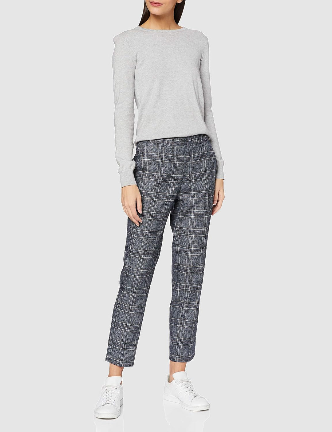 Cartoon Damen Chino-Hose mit Muster 38 Blau, 38 Blau
