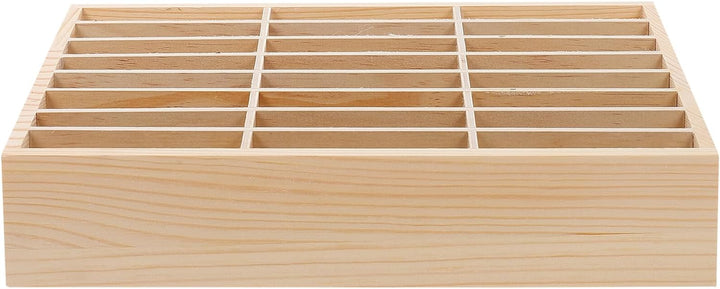 STOBOK 24-Gitter-Desktop-Aufbewahrungsbox Aus Holz Handyhalter Handy-Management-Speicher-Organizer F