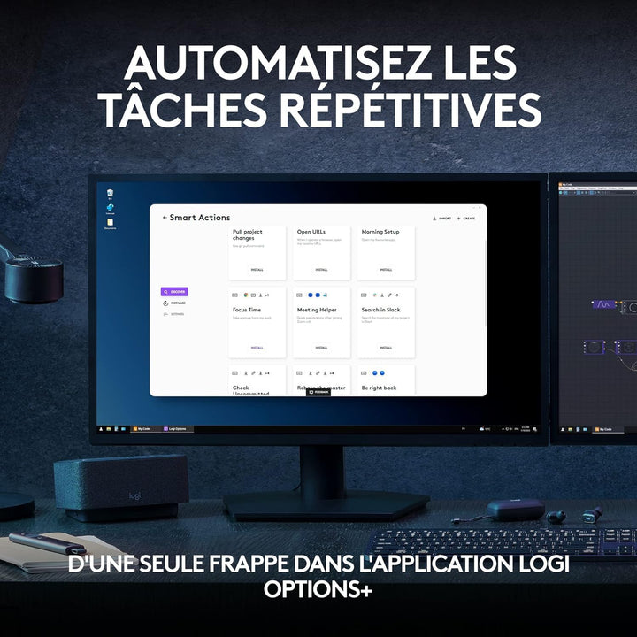 Logitech MX Keys S - Graphit, Französisches AZERTY-Layout