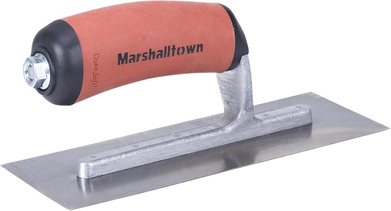 Marshalltown kleine Glättkelle, Zwergkelle mit DuraSoft Griff, aus Stahl, Mass der Kelle: 203x76 mm