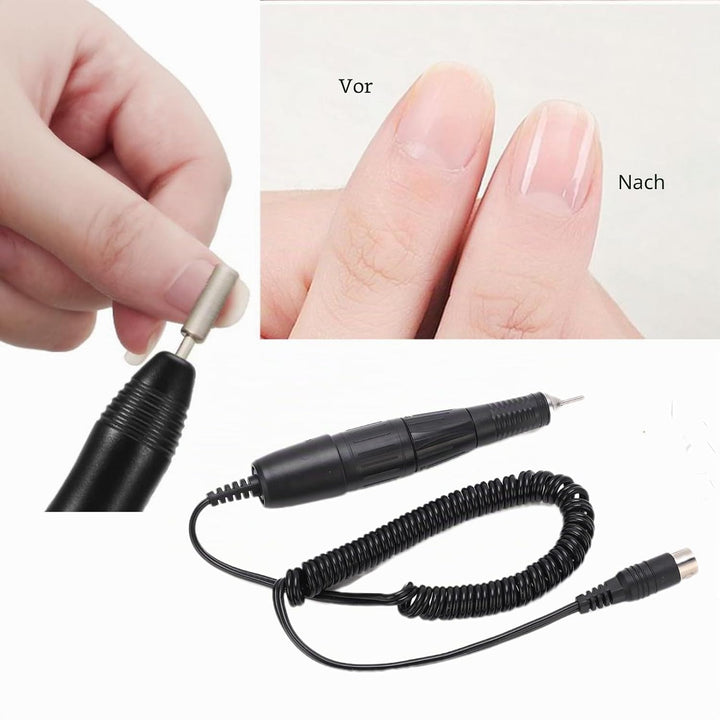 Kabelloser Nagelbohrer 35000 U Min Elektrischer Maniküre Gerät Pediküre Set mit USB Ladegerät und 6