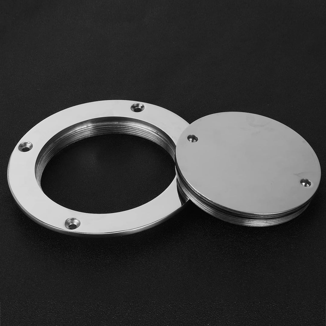 Bootsdeck, 4in Innendurchmesser Edelstahl Runde Access Hatch Cover mit abnehmbarem Deckel und Schlüs