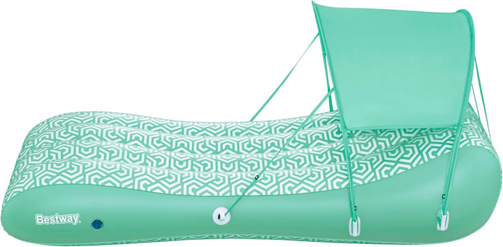 Bestway Luftmatratze Comfy Chill mit Sonnenschutzdach 178 x 102 cm