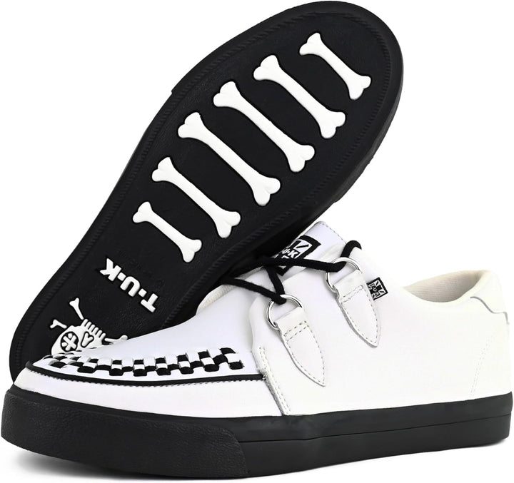 T.U.K. Leather Creeper Sneaker - Herren &amp; Damen Schuhe - Punk, Gothic, Emo und Rockabilly Style Lede