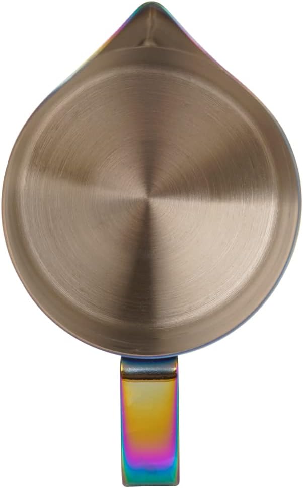 Milchaufschäumkrug mit Griff, 600 ml Edelstahl-Dampfkrug, Espresso-Milchaufschäumer, Tasse für Kaffe