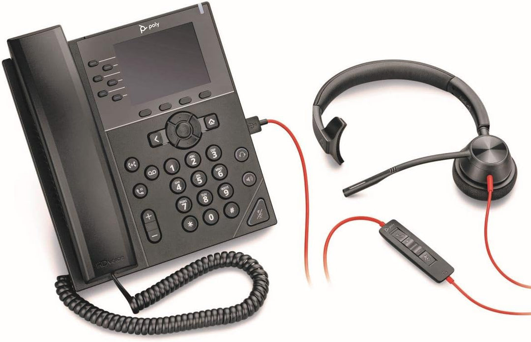 Plantronics – Blackwire 3310 USB-A (Poly) – kabelgebundenes Ein-Ohr Headset (Mono) mit Mikrofonarm –