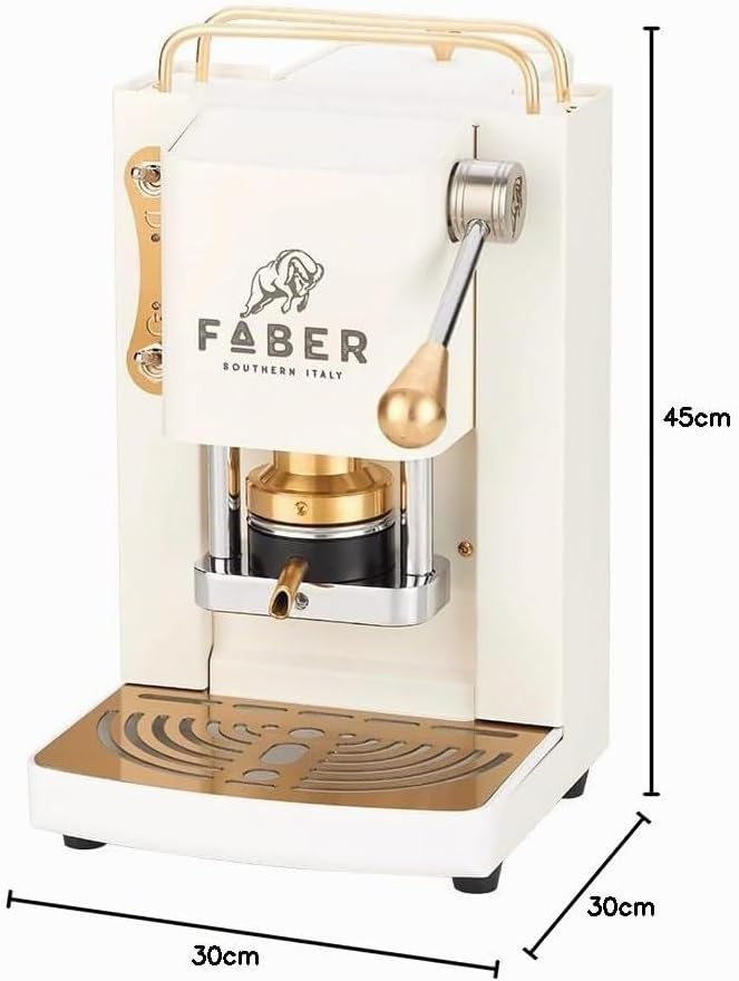Faber Pro Deluxe Mini - reine Weiss + 50 Kaffeepads
