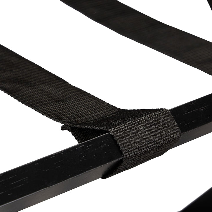 Relaxdays Kofferständer, klappbar, Bambus, HxBxT: 59 x 68 x 40 cm, Gepäckständer mit Ablage, Koffera