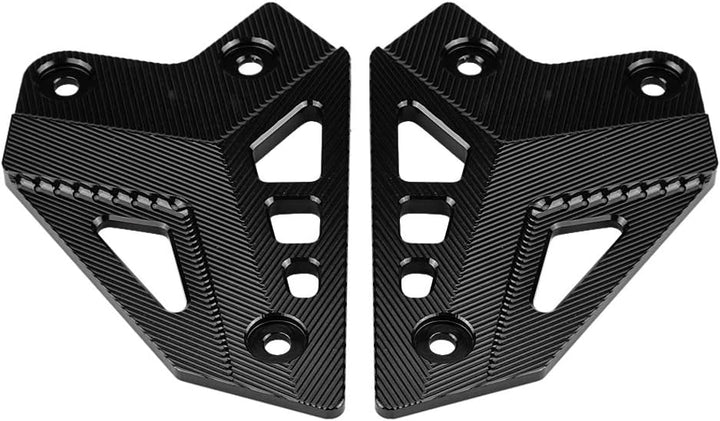 Motorrad Fussstütze Fussrastenschutz, Fersenschutzabdeckung für Kawasaki Z900 2017-(Schwarz)