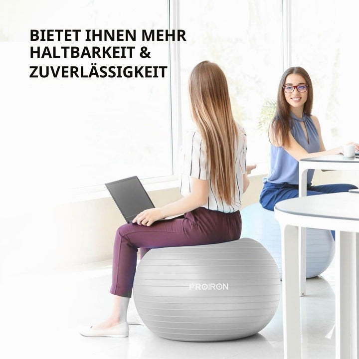 PROIRON Gymnastikball Pezziball Sitzball Trainingsball Fitnessball & Balance für Core-Training mit P