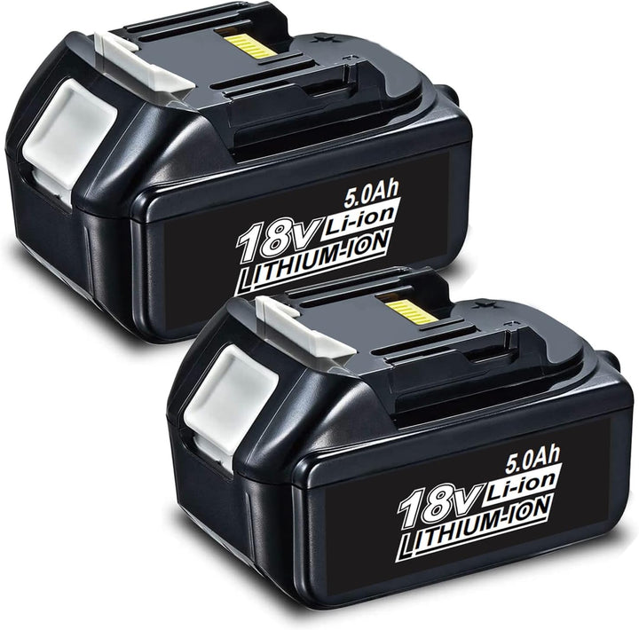 VANTTECH 2Stück 5,0 Ah Li-Ion Ersatz für Makita 18V Akku BL1850B BL1850 BL1840B BL1840 BL1830B BL183