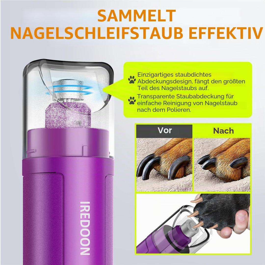 Profi Krallenschleifer für Hunde 3-Gang Mit 4 LED-Leuchten – Neuester Krallenschleifer Mit Leistungs