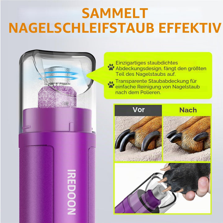 Profi Krallenschleifer für Hunde 3-Gang Mit 4 LED-Leuchten – Neuester Krallenschleifer Mit Leistungs