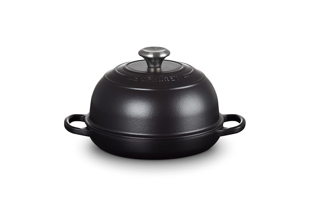 Le Creuset Signature Gusseisen Brot Bräter, 24cm, Schwarz Matt, 21301240000430, Schwarz Matt