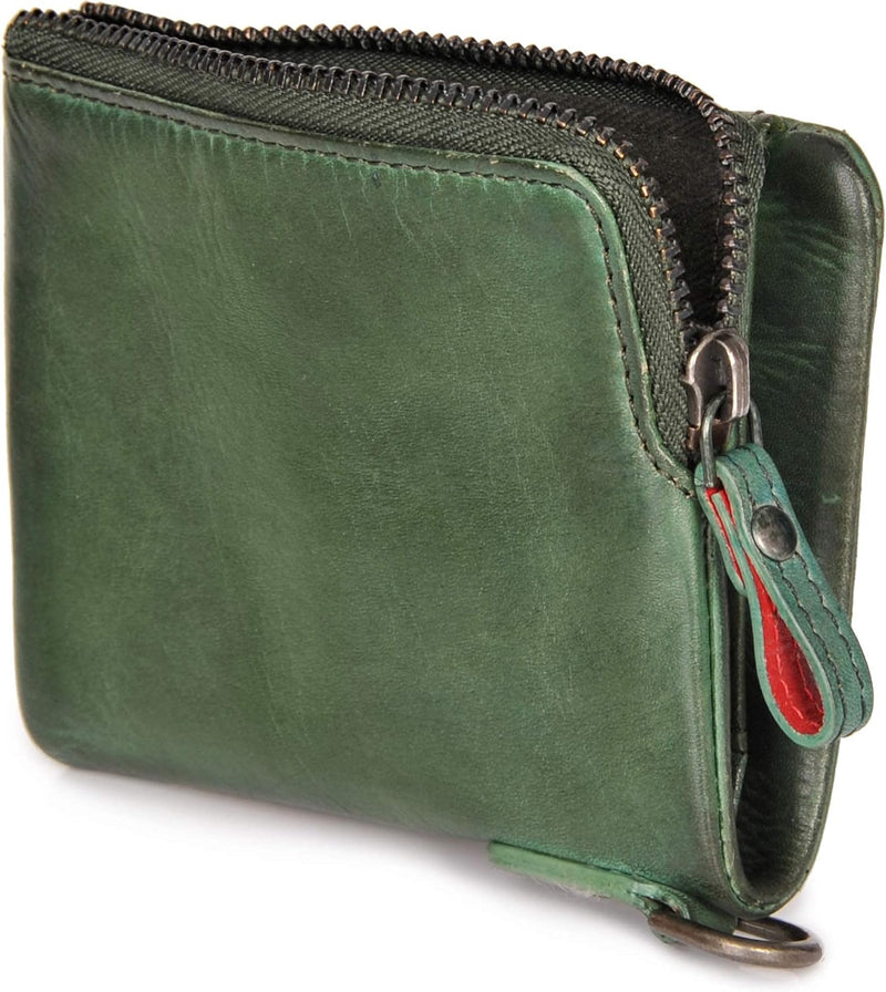 DONBOLSO® Damen Slim-Wallet Rio I Mini Ladies-Geldbörse aus Leder I 4 Kartenfächer & RFID- Schutz BZ