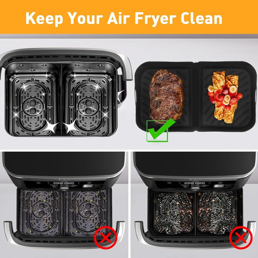 Moule En Silicone 2 En 1 Pour Friteuse À Air Chaud Ninja Foodi Flexdrawer 10,4 L Af500Eu Plaque Moule En Silicone 2 En 1 Pour Friteuse À Air Chaud Ninja Foodi Flexdrawer 10,4 L Af500Eu Plaque