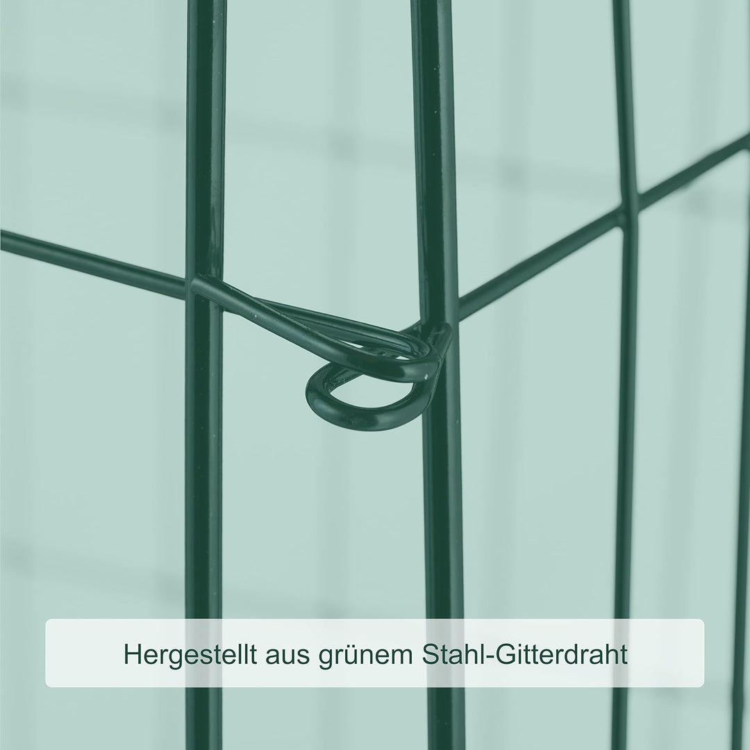 Relaxdays Komposter Metall, Bodengitter und Füsse, HxBxT: 68 x 46 x 46 cm, für Gartenabfall, Kompost