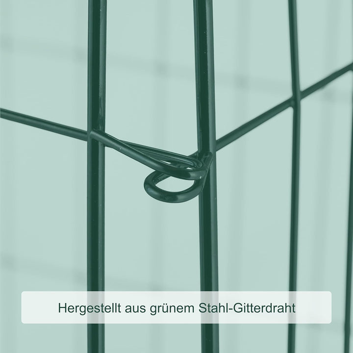 Relaxdays Komposter Metall, Bodengitter und Füsse, HxBxT: 68 x 46 x 46 cm, für Gartenabfall, Kompost