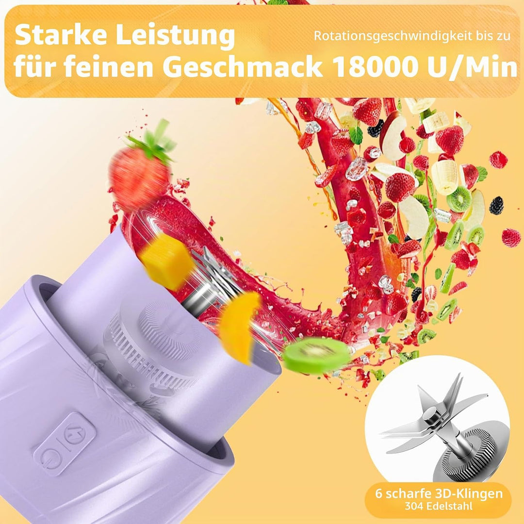 Mixer Smoothie Maker, Smoothie Mixer Klein, Mini Tragbarer Blender, Tragbarer Mixers USB, Smoothie-M