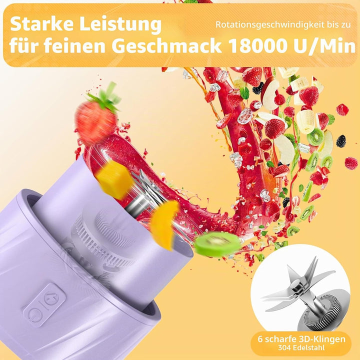 Mixer Smoothie Maker, Smoothie Mixer Klein, Mini Tragbarer Blender, Tragbarer Mixers USB, Smoothie-M