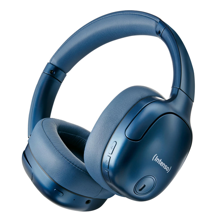 Intenso O400HA Over-Ear Kopfhörer - Hybrid Active Noise Cancelling, bis zu 75 Stunden Laufzeit und B
