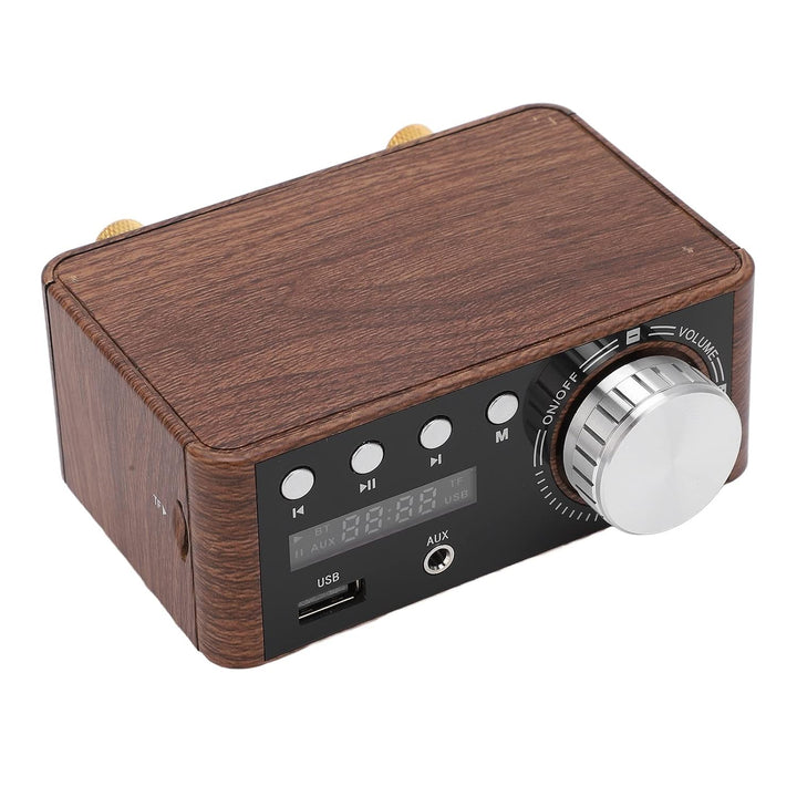 Mini Bluetooth 5.0 Leistungsverstärker DC9V-24V Dual 50W Kanäle 2.0 Stereo HiFi Digital Amp USB Heim