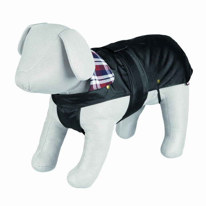 TRIXIE wasserabweisender Hundemantel "Mantel Paris, XL: 70 cm, schwarz" - 30508 Schwarz XL 70, Schwa