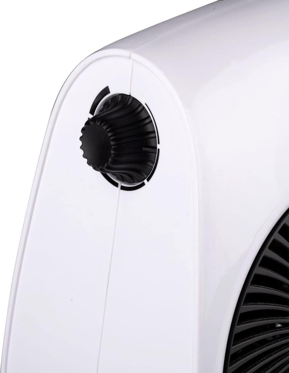 alpina Heizlüfter Elektroheizung - max 2000W - Heizung und Kühlung - bis zu 20m2, Weiss & Schwarz He