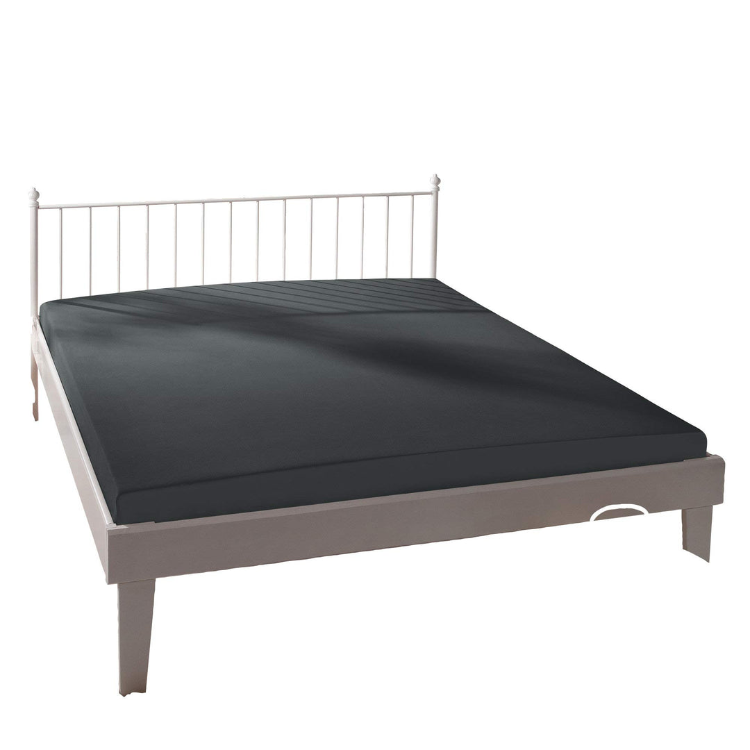 Bassetti Spannbettlaken Uni E1/556 Titan Baumwolle/Elastan, Masse: 140cm x 200cm, 160cm x 220cm, 930