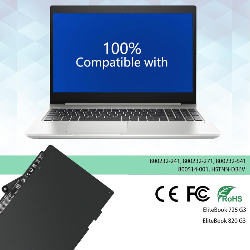 SN03XL Laptop Akku für HP EliteBook 820 G3 820 G4 725 G3 725 G4 800232-241 800232-271 800232-541 800