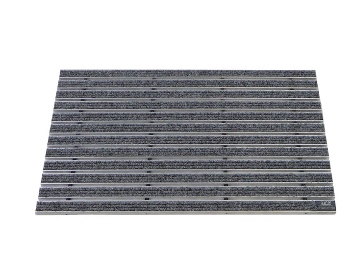EMCO Eingangsmatte DIPLOMAT Rips hellgrau 22mm Fussmatte Schmutzfangmatte Fussabtreter Antirutschmat