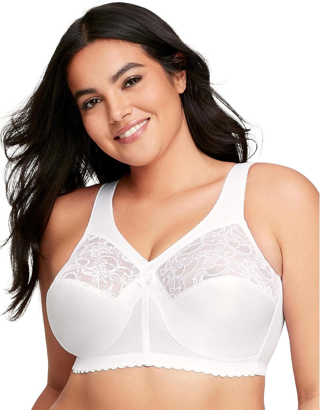 Glamorise Damen MagicLift-stütz Klassik BH, Undurchsichtige 80H Weiss, 80H Weiss