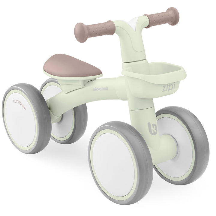 KikkaBoo ZIPI Fahrrad Ohne Pedale, Laufrad mit Korb, Einstellbar, Kinderspielzeug, Baby-Geschenk Min