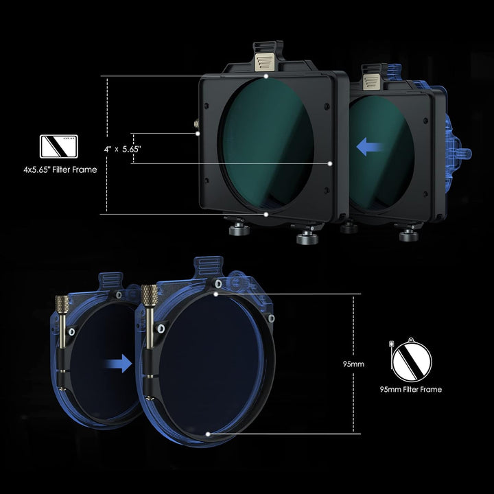 Tilta Mattbox Mirage Matte Box für DSLR und Spiegellose Kameras, mit 95mm Filterrahmen 4 Objektivada