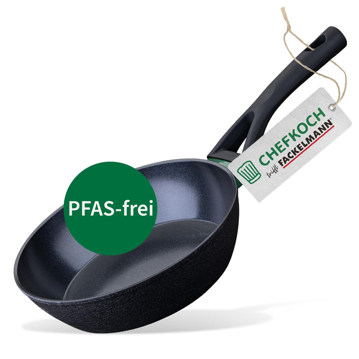 Chefkoch trifft Fackelmann Keramik-Pfanne Hamburg Ø 24 cm – Hochwertige Pfanne aus recyceltem Alumin